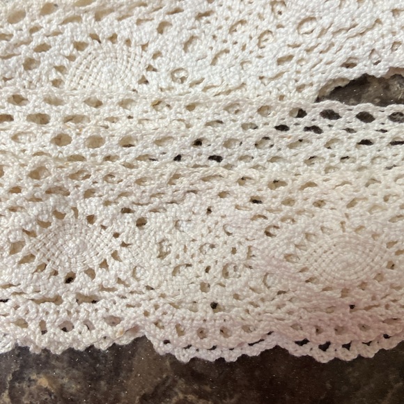 3 + yard ecru cotton lace trim vintage LN - Picture 2 of 2